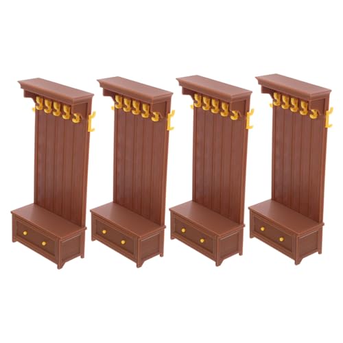 BESTonZON 4stücke Puppenhaus Mini Schrank Regal Miniatur Puppenhausmöbel Vintage-Design Aufbewahrungslösung Für Mini-Haus Mikroszene Möbel Spielzeug Dekoration BESTonZON 4stücke Puppenhaus Mini Schrank Regal Miniatur Puppenhausmöbel Vintage-Design Aufbewahrungslösung Für Mini-Haus Mikroszene Möbel Spielzeug Dekoration von BESTonZON