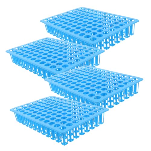 BESTonZON 4 Stück Teiliges Multifunktionales Kunststoff-testrohrhalter Farbigen Steckplätzen Stabiler Labor-Rack für Vielseitiger Vial-Organizer für Wissenschaftliche Experimente und BESTonZON 4 Stück Teiliges Multifunktionales Kunststoff-testrohrhalter Farbigen Steckplätzen Stabiler Labor-Rack für Vielseitiger Vial-Organizer für Wissenschaftliche Experimente und von BESTonZON