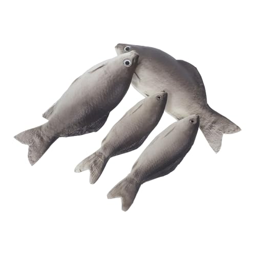 BESTonZON 4 Stück Teiliges PU Fisch Deko Realistisch Gestaltet Lebensechte Textur Leicht und Transportabel für Food Fotografie Küchen und Eventdekoration Kreative Requisiten für BESTonZON 4 Stück Teiliges PU Fisch Deko Realistisch Gestaltet Lebensechte Textur Leicht und Transportabel für Food Fotografie Küchen und Eventdekoration Kreative Requisiten für von BESTonZON