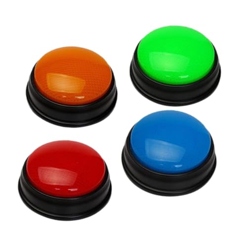 BESTonZON 4 Stück Teiliges Quiz Buzzer mit Licht und Sound Wiederverwendbare Antwort Buzzer für Spielshows Klassenzimmer und Interaktive Lernspiele BESTonZON 4 Stück Teiliges Quiz Buzzer mit Licht und Sound Wiederverwendbare Antwort Buzzer für Spielshows Klassenzimmer und Interaktive Lernspiele von BESTonZON
