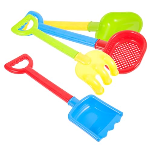 BESTonZON 4 Stück Teiliges Sandspielzeug Große Robuste Sandschaufeln für Wiederverwendbare Kunststoff strandschaufeln Bunte Sandspielzeuge für Sommer Strand und Garten Zufällige Farbe BESTonZON 4 Stück Teiliges Sandspielzeug Große Robuste Sandschaufeln für Wiederverwendbare Kunststoff strandschaufeln Bunte Sandspielzeuge für Sommer Strand und Garten Zufällige Farbe von BESTonZON