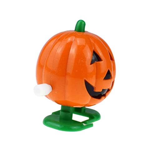 BESTonZON 4 Stück Uhrwerk Kürbis Schmusespielzeug Halloween-Partybevorzugung Halloween-Spielzeug zum Aufziehen Halloween Spielzeug Halloween Toys Aufziehkürbis Kürbisspielzeug Orange von BESTonZON