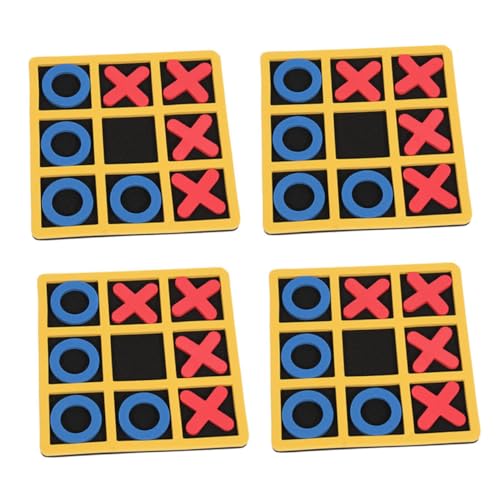 BESTonZON 4 Stück Xo Schach Zappeln Autos Für Punkt Kleinkindspielzeug Sensorisches Kleinkinder Spiele Für Draussen Schach- Eva von BESTonZON