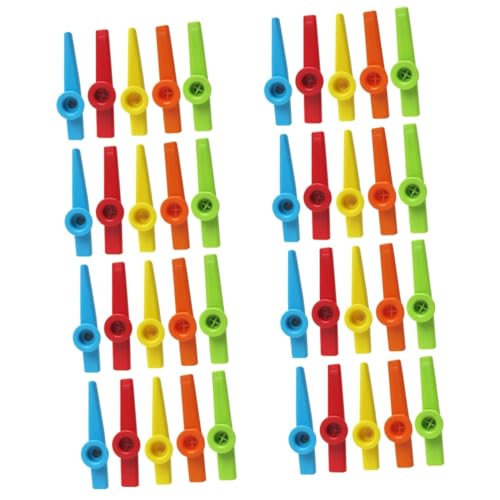 BESTonZON 40 STK Kazoo Spielset Musikinstrument Klavier Spielzeug Schlaginstrument Spielzeug Musikspielzeug Musical Instruments Spielzeuge pädagogisches Spielzeug Plastikflöte Mundinstrument von BESTonZON