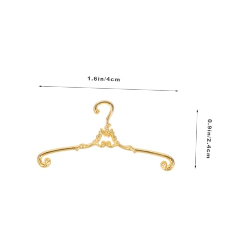 BESTonZON 40 Stück Mini Vintage Puppenkleiderbügel aus Metall Kleine Bunte Kleiderbügel für Puppenhaus zur Ordentlichen Aufbewahrung von Puppenkleidung Gold Roségold Hänger BESTonZON 40 Stück Mini Vintage Puppenkleiderbügel aus Metall Kleine Bunte Kleiderbügel für Puppenhaus zur Ordentlichen Aufbewahrung von Puppenkleidung Gold Roségold Hänger von BESTonZON