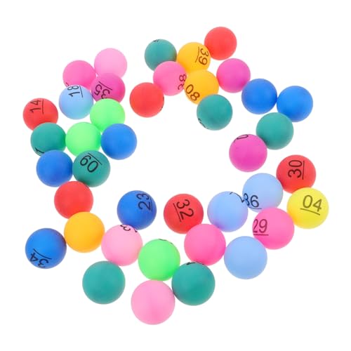 BESTonZON 40 Stück Teiliges Bunte Nummerierte Plastikkugeln für Tombola und Partyspiele Kleine Kunststoff Bingo Bälle mit Zahlen für Geburtstagsfeiern Bar Events und Loseziehungen BESTonZON 40 Stück Teiliges Bunte Nummerierte Plastikkugeln für Tombola und Partyspiele Kleine Kunststoff Bingo Bälle mit Zahlen für Geburtstagsfeiern Bar Events und Loseziehungen von BESTonZON