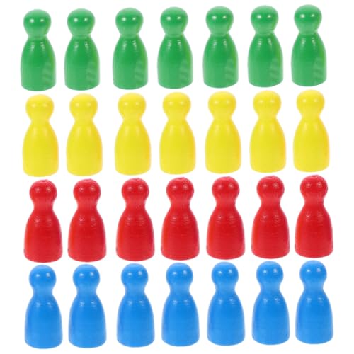 BESTonZON 40 Stück Teiliges Holz Spielfiguren für Brettspiele Farbiges Spielzubehör mit Farben Je Handliche Schachfiguren für Familien und Freizeitspiele Langlebige Spielfiguren für BESTonZON 40 Stück Teiliges Holz Spielfiguren für Brettspiele Farbiges Spielzubehör mit Farben Je Handliche Schachfiguren für Familien und Freizeitspiele Langlebige Spielfiguren für von BESTonZON