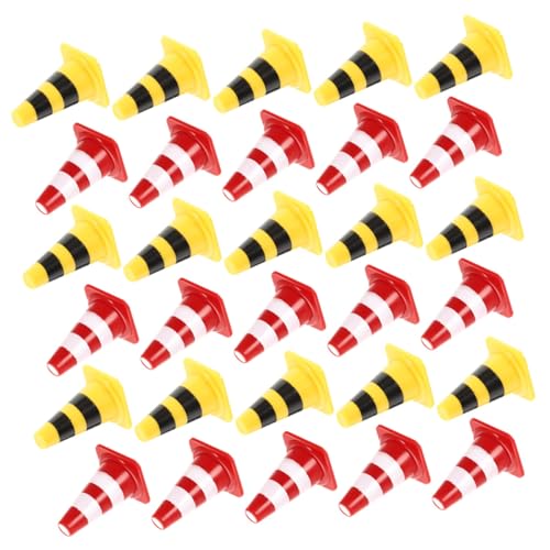 BESTonZON 40 Stück Teiliges Mini Verkehrsleitkegel Spielset aus Leichte Miniatur Pylonen für Pädagogisches Verkehrsstraßenspielzeug Robust und Praktisch für Rollenspiele und BESTonZON 40 Stück Teiliges Mini Verkehrsleitkegel Spielset aus Leichte Miniatur Pylonen für Pädagogisches Verkehrsstraßenspielzeug Robust und Praktisch für Rollenspiele und von BESTonZON