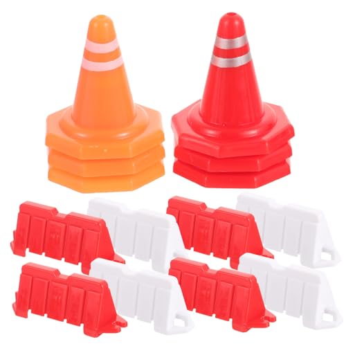 BESTonZON 40 Stück Teiliges Mini Verkehrsschilder Spielset aus Robustem mit Mini Verkehrshütchen und Straßensperren Pädagogisches Kinderspielzeug zur Verkehrserziehung und Kreativem BESTonZON 40 Stück Teiliges Mini Verkehrsschilder Spielset aus Robustem mit Mini Verkehrshütchen und Straßensperren Pädagogisches Kinderspielzeug zur Verkehrserziehung und Kreativem von BESTonZON