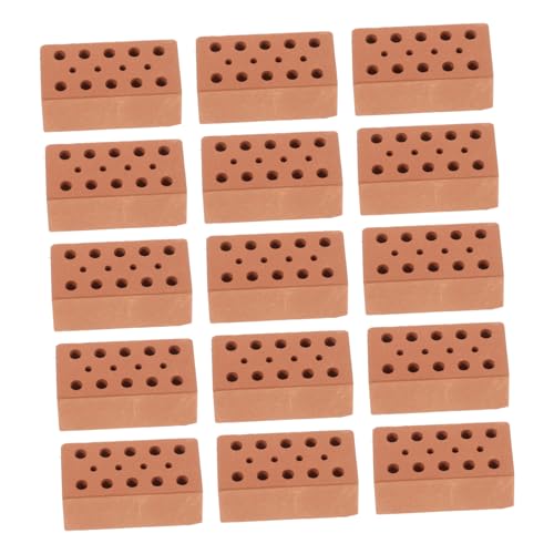 BESTonZON 40stücke Miniatur-Ziegel Aus Ziegel Für Modellbau Mini-bausteine Für Landschaftsgestaltung Mini-Ziegel Für Dekoration BESTonZON 40stücke Miniatur-Ziegel Aus Ziegel Für Modellbau Mini-bausteine Für Landschaftsgestaltung Mini-Ziegel Für Dekoration von BESTonZON
