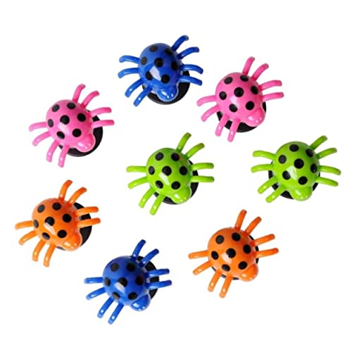 BESTonZON 4er Set Spinnen Springende Und Schüttelnde Spinnen Für Spaß Im Freien Bouncing Spider Swing Toys Für Kreative Spielstunden von BESTonZON