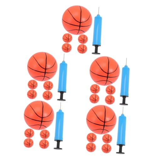 BESTonZON 5 Sätze Aufblasbarer Basketball Mini-Wasserball Basketballmannschaftsgeschenke Mini-basketballkorb Basketballkorb Für Kinder Sommerspielzeug Sommerschmuck Schießen Drinnen PVC von BESTonZON