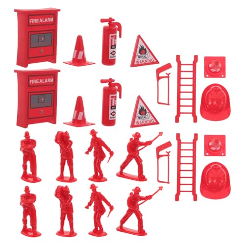 BESTonZON 5 Sätze Teiliges Feuerwehrmann Spielset aus Kunststoff mit Realistischen Mini-feuerlöschern und Feuerwehrzubehör Robust Leicht zu Reinigen für Puppenhäuser und Gemeinsames BESTonZON 5 Sätze Teiliges Feuerwehrmann Spielset aus Kunststoff mit Realistischen Mini-feuerlöschern und Feuerwehrzubehör Robust Leicht zu Reinigen für Puppenhäuser und Gemeinsames von BESTonZON