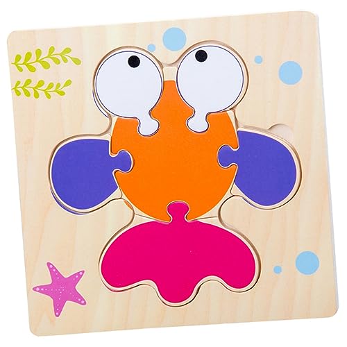 BESTonZON 5 Stück 1 Satz Puzzles aus Holz Kinder Puzzle kinderpuzzle Kinder rätsel Kleinkind Spielzeug -Puzzle Lernspielzeug Puzzlematte Puzzle für Kinder pädagogisches Spielzeug Hölzern von BESTonZON