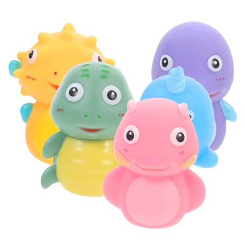 BESTonZON 5 Stück -Handpuppe babypuppe interaktives Fingerspielzeug für Tiere Fingerpuppen für Tierhand-Fingerpuppe Flexible Puppen PVC von BESTonZON