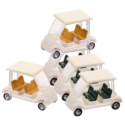 BESTonZON 5 Stück Mikro Landschafts Sandtisch Modell DIY Herstellung Von Golfausrüstung Kinderwagen Golfbälle Miniatur Golfwagen Zum Basteln Sandspielzeug Outdoor Mini Wagen von BESTonZON