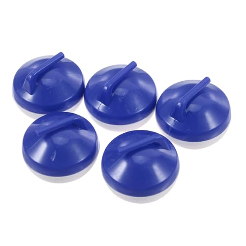 BESTonZON 5 Stück Mini Curlingball Mini Tisch Curlingbälle Kunststoff Blau von BESTonZON