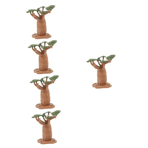 BESTonZON 5 Stück Miniatur Baum Modell Sandtisch DIY Modell Mini Modell Bäume Simulation Mini Modell Sandtisch Zubehör Sandtisch Gefälschter Baum Mini Landschaftsmodell Baum von BESTonZON