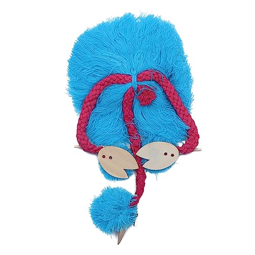 BESTonZON 5 Stück Schnur Tropische Partygeschenke Flauschige Kuscheltiere Spielzeug für Kinder scrump plüsch Polsterzubehör Kinderspielzeug Puppen Spielzeuge Puzzle Marionette Strauß Hölzern von BESTonZON