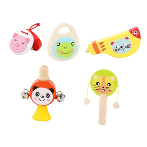 BESTonZON 5 Stück Teiliges Holz Musikinstrumente Set für Pädagogisches Musikalischen Wahrnehmung Sicheres und Robustes Percussion für Kleinkinder für Frühkindliche Bildung und Entwicklung BESTonZON 5 Stück Teiliges Holz Musikinstrumente Set für Pädagogisches Musikalischen Wahrnehmung Sicheres und Robustes Percussion für Kleinkinder für Frühkindliche Bildung und Entwicklung von BESTonZON