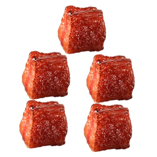 BESTonZON 5 Stück Teiliges Künstliche Rindfleischwürfel Lebensnahe Fleischattrappe Küchen Deko Partydekoration Restaurant Requisiten für Ausstellungen und Schaufenster BESTonZON 5 Stück Teiliges Künstliche Rindfleischwürfel Lebensnahe Fleischattrappe Küchen Deko Partydekoration Restaurant Requisiten für Ausstellungen und Schaufenster von BESTonZON