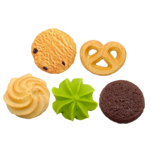 BESTonZON 5 Stück Teiliges Künstliches Keksset Realistische Bäckerei Deko Lebensmittelechte Simulation Keksmodelle Fotorequisiten für Lernspielzeug und Vitrinenschmuck BESTonZON 5 Stück Teiliges Künstliches Keksset Realistische Bäckerei Deko Lebensmittelechte Simulation Keksmodelle Fotorequisiten für Lernspielzeug und Vitrinenschmuck von BESTonZON