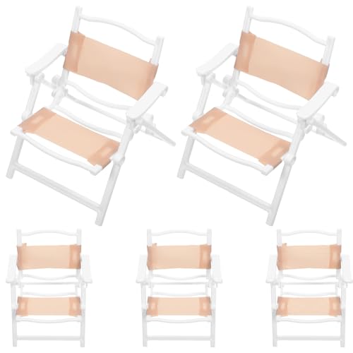 BESTonZON 5 Stück Teiliges Mini-strandliegen mit Klappbarem Design Detailreiche Miniatur-strandstühle für Puppenhaus-Dekoration Leicht und Flexibel für Mikro-landschaften und Fantasievolles BESTonZON 5 Stück Teiliges Mini-strandliegen mit Klappbarem Design Detailreiche Miniatur-strandstühle für Puppenhaus-Dekoration Leicht und Flexibel für Mikro-landschaften und Fantasievolles von BESTonZON