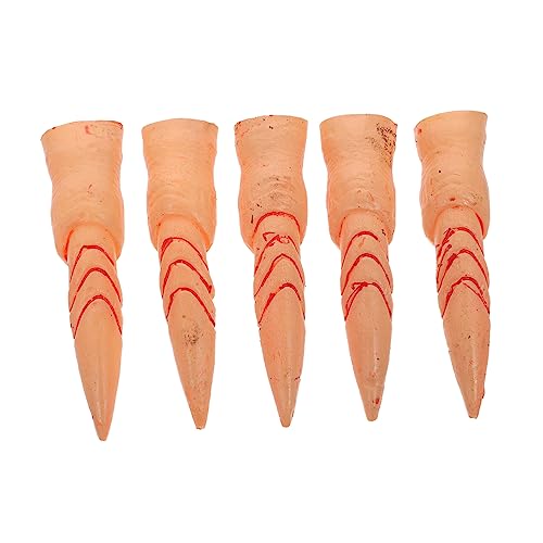 BESTonZON 5 Stücke Chic Halloween Falsche Nagelabdeckungen Maskerade Fingerabdeckungen Dekorative Requisiten von BESTonZON