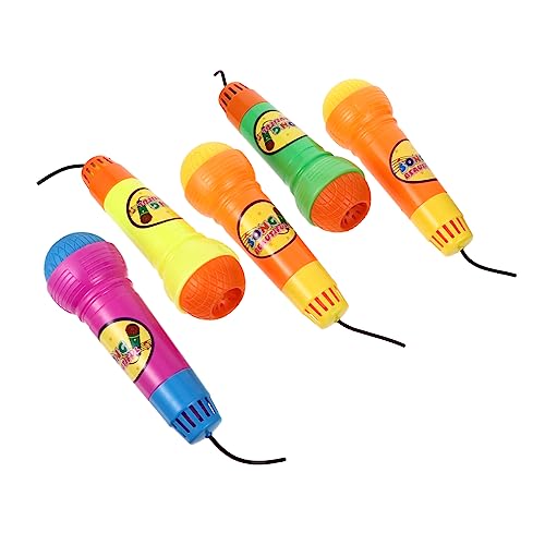 BESTonZON 5 Teiliges Mikrofon Spielzeug Für Kinder Echo Mikrofon Spielzeug Mighty Echo Mikrofon Spielzeug Lernspielzeug Tragbarer Mikrofon Lautsprecher Kidcraft Spielset Kinder von BESTonZON