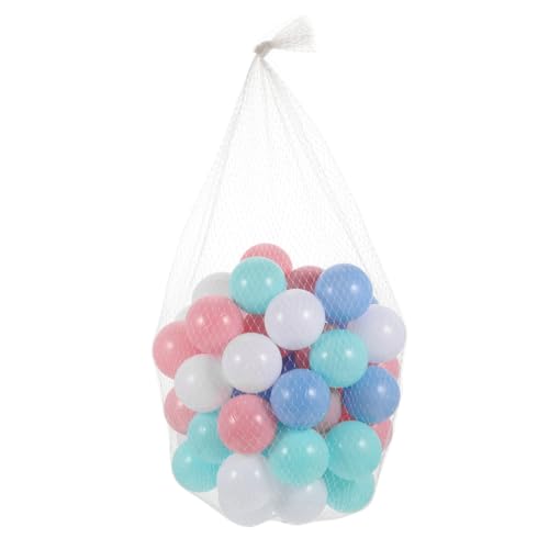 BESTonZON 50 Stück Ozeanball für Kinder -Pool-Ball Neugeborene zerquetschen Bälle Zelt Farbkugeln Babybälle Spielzeug Tipi Zelt für Kinder Bunte Ozeankugel Kinder Ball Plastik von BESTonZON