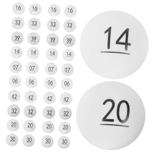 BESTonZON 50 Stück Teiliges Kunststoff Raffle Drawing Bälle Nummeriert Langlebige Farbige Spielkugeln für Tombola Party Events und Gewinnspiele Kompakt und Bruchsicher BESTonZON 50 Stück Teiliges Kunststoff Raffle Drawing Bälle Nummeriert Langlebige Farbige Spielkugeln für Tombola Party Events und Gewinnspiele Kompakt und Bruchsicher von BESTonZON