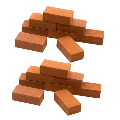 BESTonZON 50 Stück Teiliges Miniatur Baustein aus Rote Mini Bausteine Realistische DIY Baustein für Kinderhandwerk Puppenhaus Garten und Architekturdekoration BESTonZON 50 Stück Teiliges Miniatur Baustein aus Rote Mini Bausteine Realistische DIY Baustein für Kinderhandwerk Puppenhaus Garten und Architekturdekoration von BESTonZON