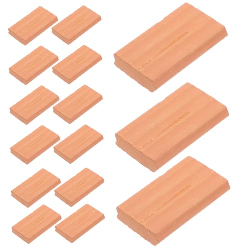 BESTonZON 50 Stück Teiliges Miniatur Ziegelsteine Realistische Handgefertigte Mini Blocks für DIY Puppenhaus Garten Sandtisch Architektur Dekorative Miniatur Bausteine Zubehör BESTonZON 50 Stück Teiliges Miniatur Ziegelsteine Realistische Handgefertigte Mini Blocks für DIY Puppenhaus Garten Sandtisch Architektur Dekorative Miniatur Bausteine Zubehör von BESTonZON
