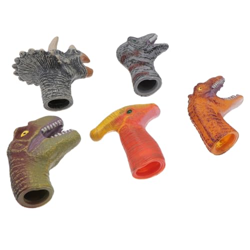 BESTonZON 5St Dinosaurier-Fingerpuppe Kinderspielzeug Mini-Tierspielzeug Fingerpuppenspielzeug interaktives Spielzeug stofftiere für Kinder Fingerspielzeug für Kinder Babyspielzeug Abs von BESTonZON