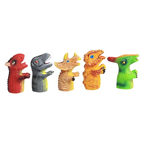 BESTonZON 5St Dinosaurier-Fingerspielzeug Geschichte erzählende Marionette Geschichte Zeit Fingerpuppen saurier Spielzeug Dinosaur Toys Fingerpuppen für Kinder Puppen in Dinosaurierform von BESTonZON