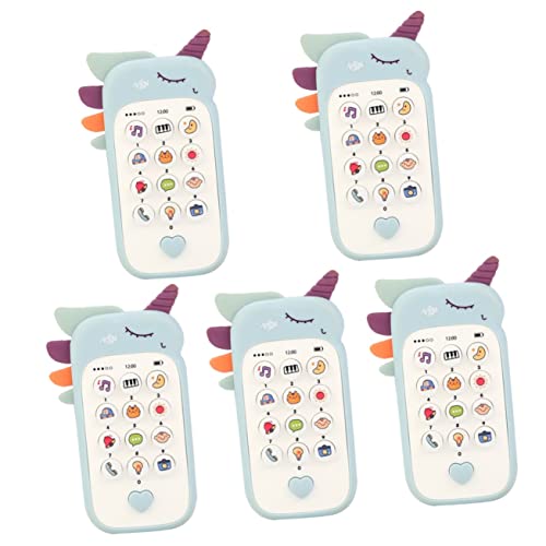 BESTonZON 5St Handy für Kinder Telefon Spielzeug Musikspielzeug für Babys Telefon kinder Telefon Kinderspielzeug Spielzeuge Telefonspielzeug für Kinder Simuliertes Babyphone Plastik von BESTonZON
