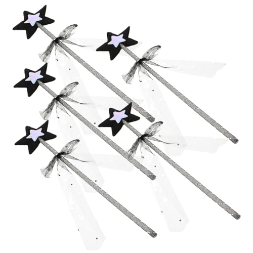 BESTonZON 5St Zauberstab Fairy Wand für Jungen spielzeuge Seiten markiese Boy Toys Neon basteln Bausatz Kinderfeenstock Feenstab- Plastik Silver von BESTonZON