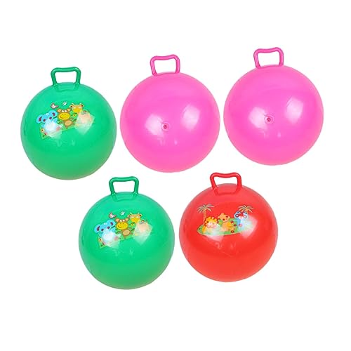 BESTonZON 5St den Ball klopfen kinderspiele Spiele Fun Toy für draußen Games Hüpfball für Springender Ball Hüpfburder für Cartoon-Muster-Hopping-Ball PVC von BESTonZON