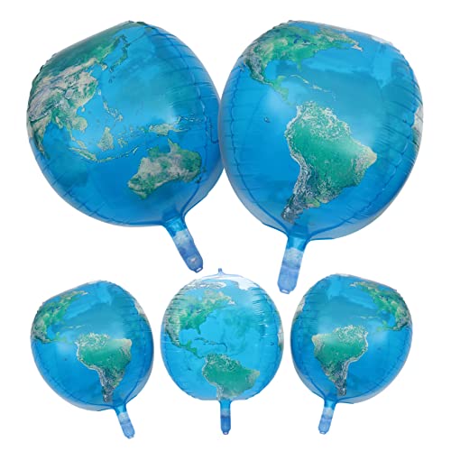 BESTonZON 5Stücke Aluminium Folienballons im Planeten Design Weltraum Themen Dekoration für Partys Hochzeiten und Besondere Anlässe Transparente Erdkugel Ballons BESTonZON 5Stücke Aluminium Folienballons im Planeten Design Weltraum Themen Dekoration für Partys Hochzeiten und Besondere Anlässe Transparente Erdkugel Ballons von BESTonZON