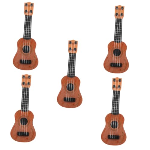 BESTonZON 5st Gitarrenspielzeug Für Kinder Banjo-Instrument-Spielzeug Kinderspielzeug Ukulele Kinder-Instrument-Spielzeug Ukulele Musikspielzeug Spielzeug Für Lerninstrumente Abs Yellow von BESTonZON