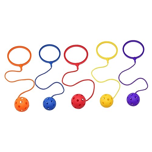 BESTonZON 5st Hüpfendes Ballspielzeug Springender Ball Springseil-knöchelball Kidcraft-spielset Springring Spielzeug Kinderball Spielzeug Überspringen Regenbogenball Kickbälle Für Kinder Abs von BESTonZON