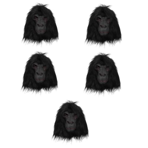 BESTonZON 5st Orang-utan-maske Gruselige Tiermaske Halloween-affenkostüm Gorilla-cosplay-maske Gorilla-maske Maskerade-party-maske Affenmaske Halloween-party-maske Halloween-tiermaske von BESTonZON