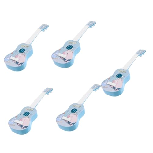 BESTonZON 5st Ukulele Kleinkind Gitarre Pädagogische Gitarre Für Kinder Gitarre Für Anfänger Gitarrenkinder Spielzeuggitarre Für Kleinkinder Kleinkindspielzeug Musik Plastik Kleine Gitarre von BESTonZON