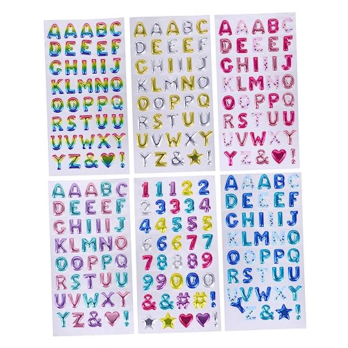 BESTonZON Alphabet-Aufkleber-Set Mit Zahlen 3D-Puzzle Buchstabenaufkleber Für Jungen Und Mädchen Wanddekoration Abziehen Und Ankleben von BESTonZON