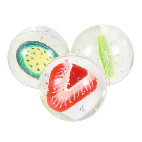 BESTonZON 6 STK Flummi Mini-Hüpfball für Kinder Hüpfbälle aus Früchten Hüpfbälle Partygeschenke jucarii pentru copii hühner Spielzeug Fun Toy Ballspielzeug Spielen Fruchtiger Hüpfball Gummi von BESTonZON