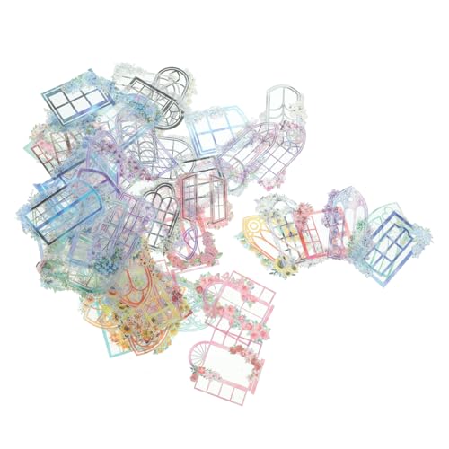BESTonZON Scrapbook-fensterbank-Aufkleber Von 6 Sets mit Vintage-Hand-Account-aufklebern in Leuchtenden Farben für Die Inneneinrichtung von BESTonZON