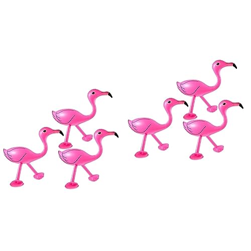 BESTonZON 6 STK Aufblasbarer Flamingo Flamingo-Spielzeug Aufblasbares Spielzeug Aufblasbare Spielzeug Für Kleinkinder Schwimmbecken Für Babys Spielzeug Für Babys Badespielzeug von BESTonZON