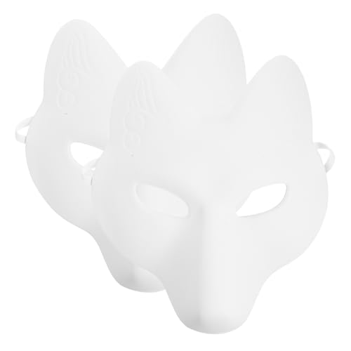 BESTonZON Fox Masken 6 Stk Fuchsmaske Selber Machen Kinderspielzeug Halloween Kinder Kostümmasken Selber Machen Karton Partyzubehör Spielzeug Für Männer Halloween-maskenspielzeug Leere Halloween-maske von BESTonZON