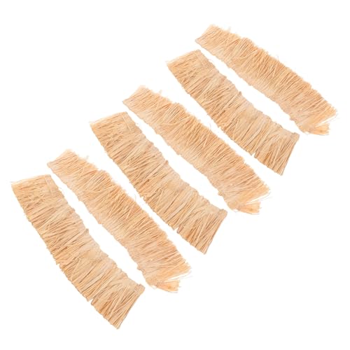BESTonZON 6 Stück Miniatur Stroh Dachmaterial für DIY Mikro Landschaften Natürliches Stroh Dach für Miniatur Häuser Handgefertigtes Rustikales Grasdach für Modellbau und Feengarten BESTonZON 6 Stück Miniatur Stroh Dachmaterial für DIY Mikro Landschaften Natürliches Stroh Dach für Miniatur Häuser Handgefertigtes Rustikales Grasdach für Modellbau und Feengarten von BESTonZON