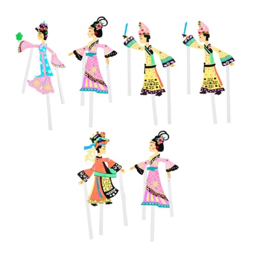 BESTonZON 6 Stück Teiliges DIY Schattenpuppen Handgefertigte Chinesische Traditionelle Schattenspiel Materialien für und Kulturvermittlung BESTonZON 6 Stück Teiliges DIY Schattenpuppen Handgefertigte Chinesische Traditionelle Schattenspiel Materialien für und Kulturvermittlung von BESTonZON